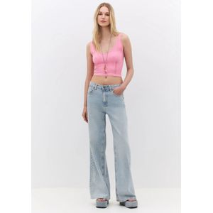 No Matter What Gebreide top  lichtroze