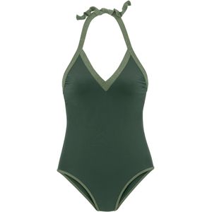 Jette Joop - Badpak - Groen - Diepe V-hals en Ruglijn