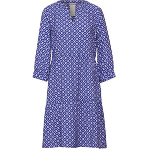 Jerseyjurk - Viscose - Gedrapeerd - All-over Patroon - Knielengte