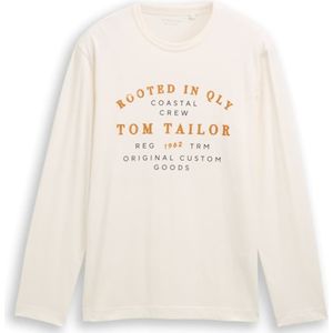 TOM TAILOR Shirt  oranje / zwart / wolwit
