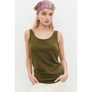 No Matter What Top  kaki