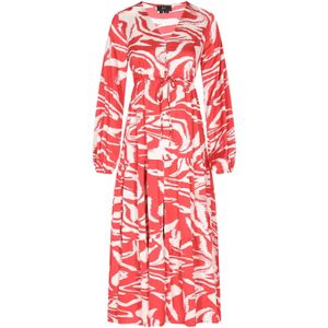 faina Jurk  rood / wolwit