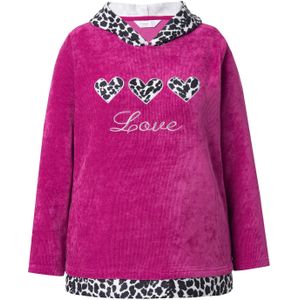 MIAMODA Sweatshirt  beige / donkerlila / zwart