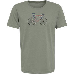 GREENBOMB Shirt 'Bike Mikkel'  blauw / kaki / rood