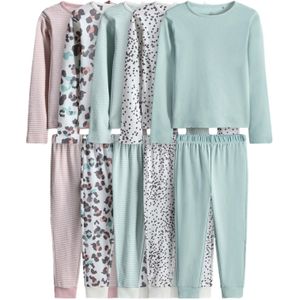 The Set Nachtkledij  mintgroen / oudroze / natuurwit