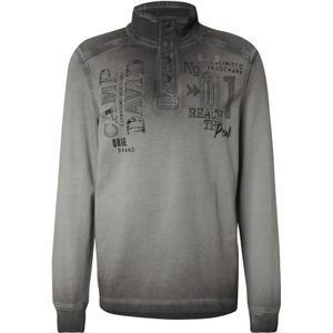 CAMP DAVID Sweatshirt  zwart gemêleerd