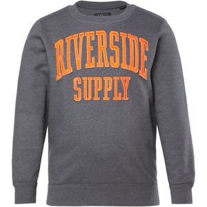 JP1880 Sweatshirt  donkergrijs / oranje