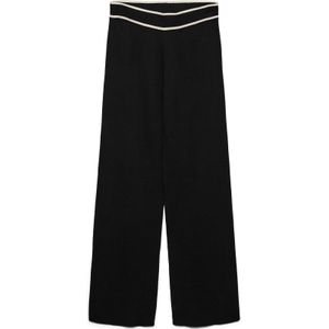VERO MODA Broek 'VMGold'  zwart / wit