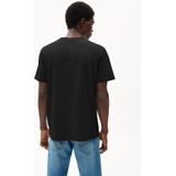 ARMEDANGELS - MAARKOS POCKET - T-shirt - Zwart - Jersey, Ronde Hals, Halve Mouw