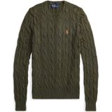 Polo Ralph Lauren Trui  olijfgroen / lichtoranje