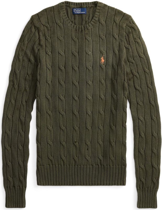 Polo Ralph Lauren Trui  olijfgroen / lichtoranje