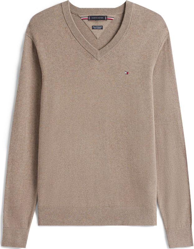 Tommy Hilfiger - Regular Fit - Pullover - Mêlee - Mix van Katoen en Kasjmier