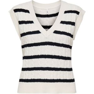 ONLY Bodywarmer 'ONLKATIA'  zwart / wit