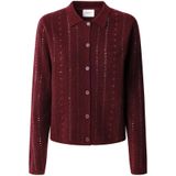 Pepe Jeans Gebreid vest 'ELAINE'  bordeaux