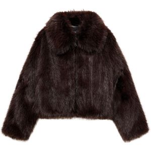 MANGO Tussenjas 'Venice'  donkerbruin