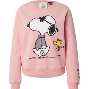 PRINCESS GOES HOLLYWOOD Sweatshirt 'Snoopy Cool Walk'  geel / rosa / zwart / wit