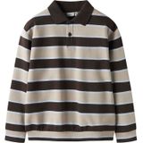 Sweatshirt - Gestreept - Polo - Lange Mouwen - Regular Fit