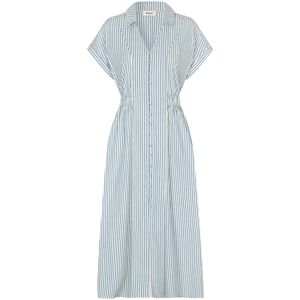 modström Blousejurk 'Nikko'  blauw / wit