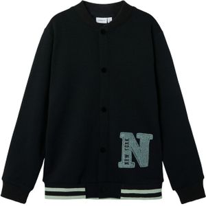NAME IT Sweatvest 'NKMOSKAR'  lichtgroen / zwart