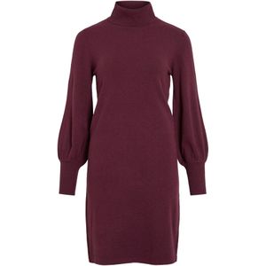 VILA Gebreide jurk 'VIKERRY'  wijnrood