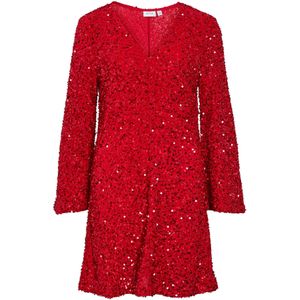 VILA Cocktailjurk  rood