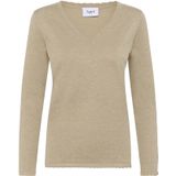 Saint Tropez - Mila SZ LS - Pullover - Beige - V-hals