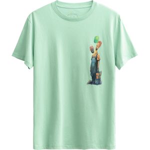 Kaft Shirt 'Lupuda'  saffier / mintgroen / grasgroen