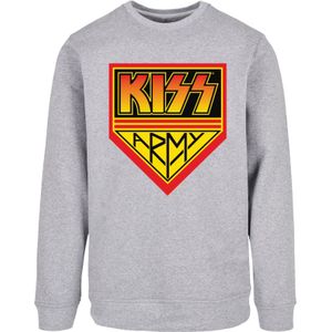 F4NT4STIC Sweatshirt 'Kiss'  geel / grijs / rood / zwart