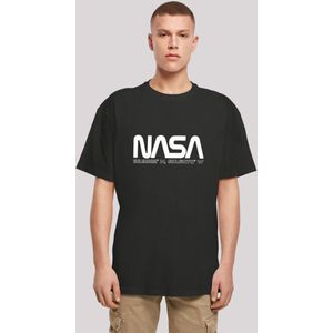 F4NT4STIC Shirt 'NASA '  zwart / wit