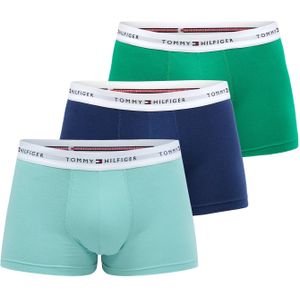 Tommy Hilfiger Underwear Boxershorts 'Essential'  turquoise / donkerblauw / groen / wit