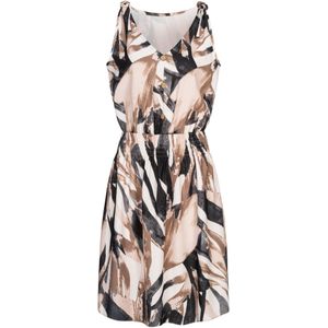 Cloud5ive Jurk  beige / zwart / wit
