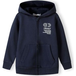 MINOTI Sweatvest  donkerblauw / wit