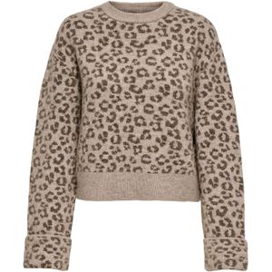 ONLY Trui 'ONLLina'  donkerbruin / greige