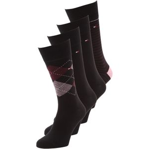 Tommy Hilfiger Underwear Sokken  rosa / bourgogne / zwart / wit