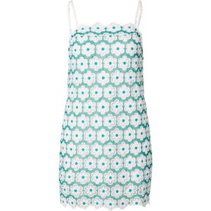 Warehouse Zomerjurk  blauw / groen / wit