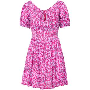 Laurella Jurk  opaal / pink / wit