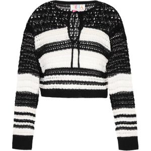 IZIA Trui 'Fashion Look'  zwart / wit