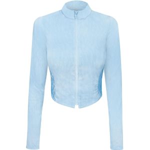 EKCENTRIK Sportief sweatvest 'Baby Blue'  lichtblauw