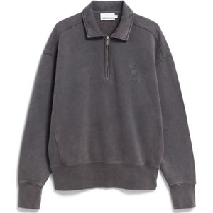 ARMEDANGELS - Sweatshirt - Grijs Gemêleerd - Polokraag - Lange Mouw