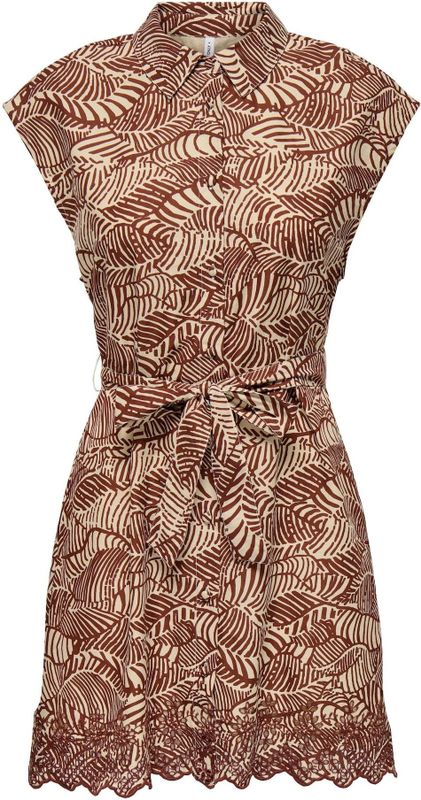ONLY - ONLLOU LIFE EMB SHIRT DRESS PTM - Dames - Mini Jurk