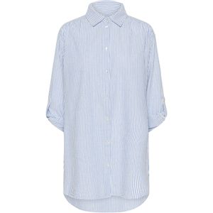 SAINT TROPEZ Blouse  lichtblauw / wit