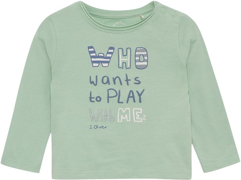 s.Oliver Shirt  navy / mintgroen