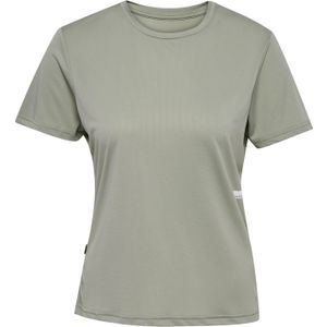 Hummel Functioneel shirt 'Pulse'  kaki / wit