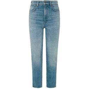 Pepe Jeansvoor vrouwen. PL204590PG0 Jeans Slim Uhw blauw (27/28), Casual, Katoen, Denim, Duurzaam