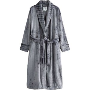 Next Badjas lang  grijs / donkergrijs