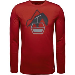 Schöffel Functioneel shirt 'Glogghus'  grijs / robijnrood / zwart