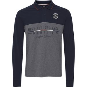 FQ1924 Shirt 'REIDAR'  navy / grijs / bordeaux / wit