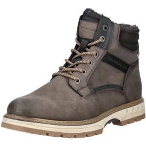 TOM TAILOR - Veterboots - Chocoladebruin - Imitatieleer
