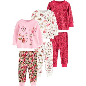 Next Nachtkledij  groen / lichtroze / grenadine / wit