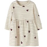 NAME IT Jurk 'NBFVANDORA'  crème / aubergine / zwart